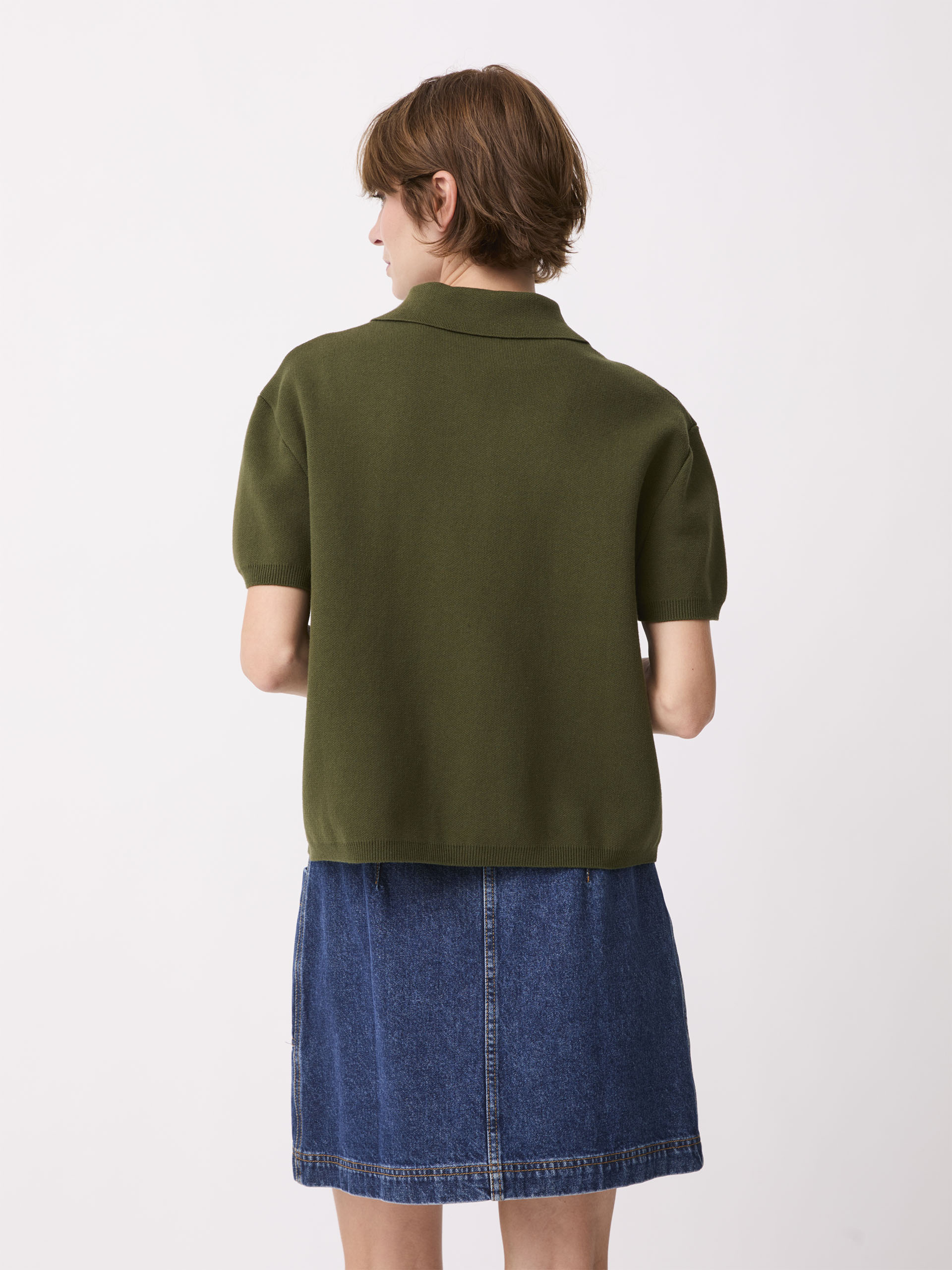 PHILOMENE POLO -  Khaki , Ready-to-wear Bensimon