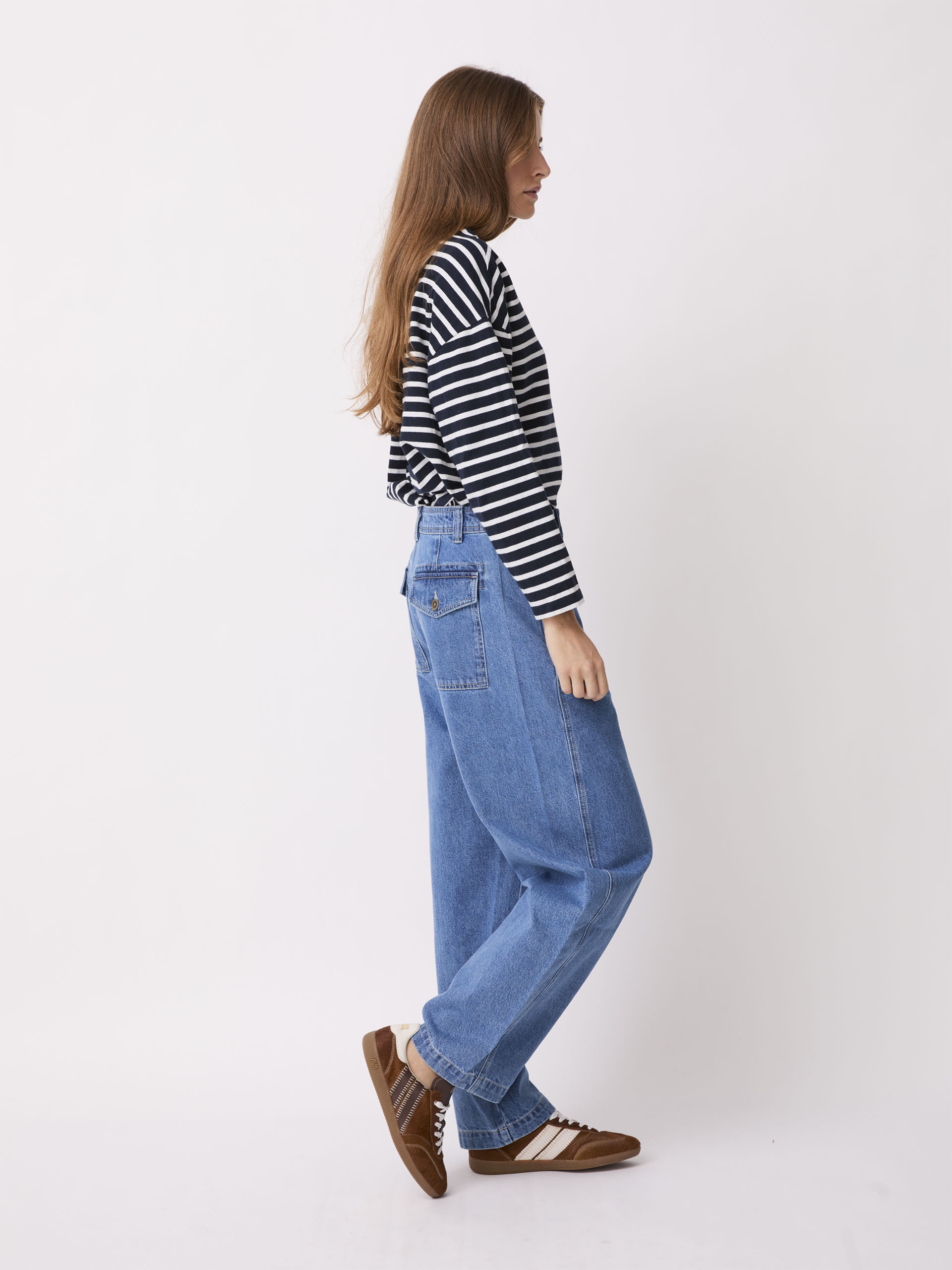 PERINE TROUSERS -  Denim , Ready-to-wear Bensimon