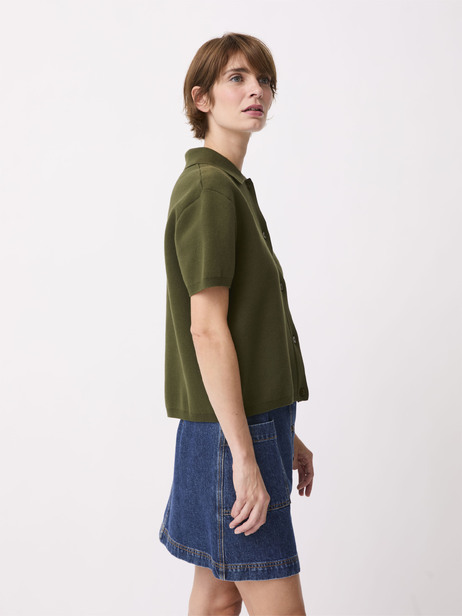 PHILOMENE POLO -  Khaki , Ready-to-wear Bensimon