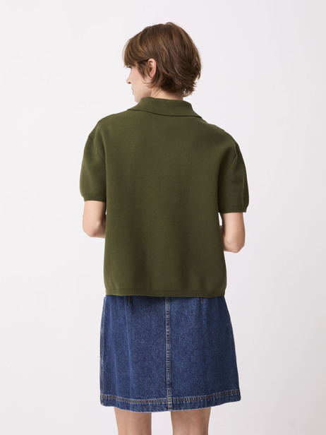 PHILOMENE POLO -  Khaki , Ready-to-wear Bensimon