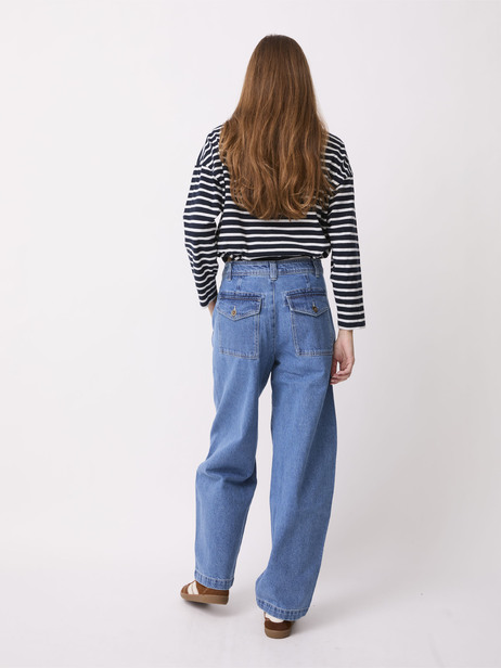 PERINE TROUSERS -  Denim , Ready-to-wear Bensimon