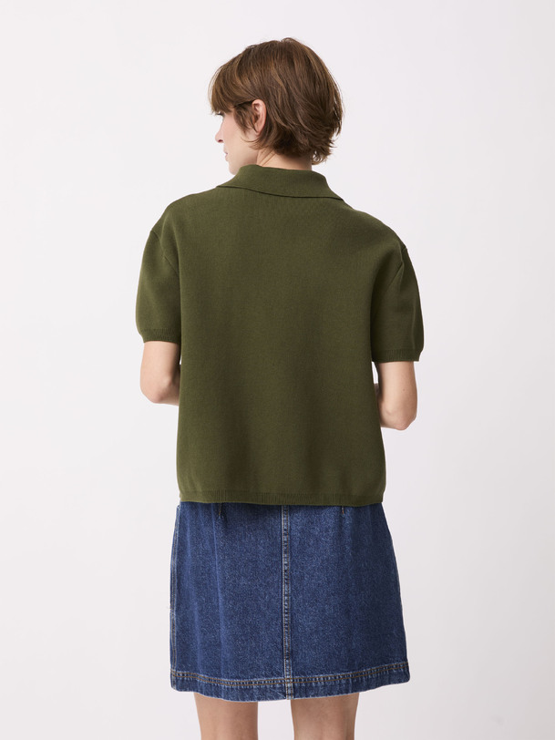 PHILOMENE POLO -  Khaki , Ready-to-wear Bensimon