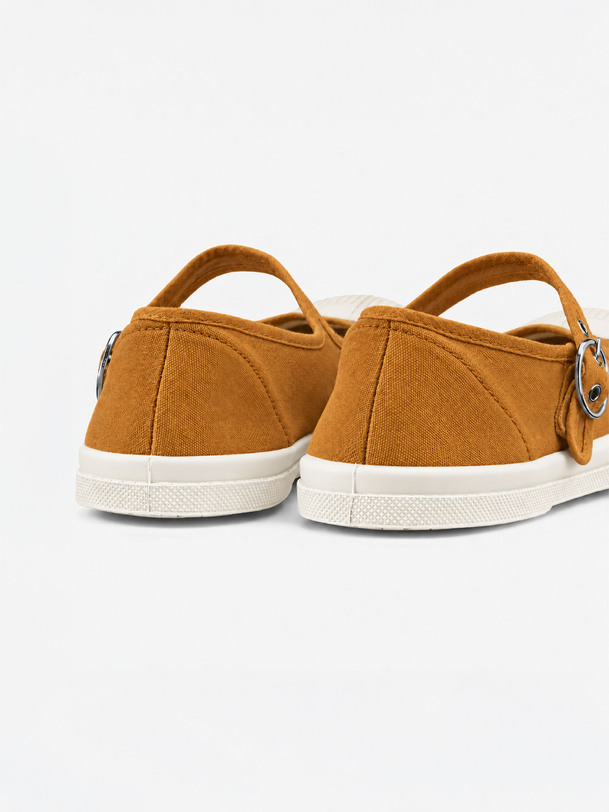 WOMEN'S BABIES TENNIS SHOES -  Mustard , Tennis & Shoes Bensimon