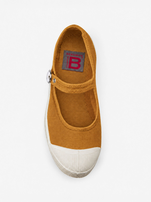 WOMEN'S BABIES TENNIS SHOES -  Mustard , Tennis & Shoes Bensimon