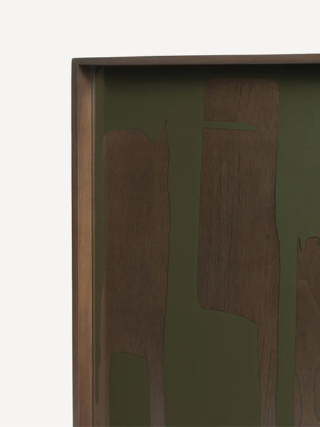 PLATEAU SECOND NATURE L -  Khaki , Home design Bensimon