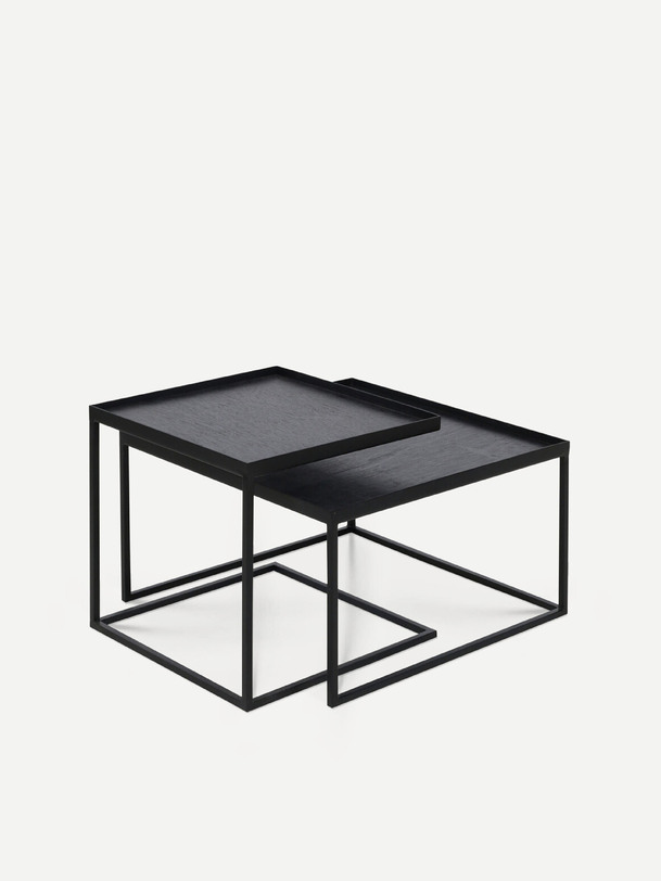 TABLE BASSE PLATEAU CARRE -  Black , z_offline Bensimon