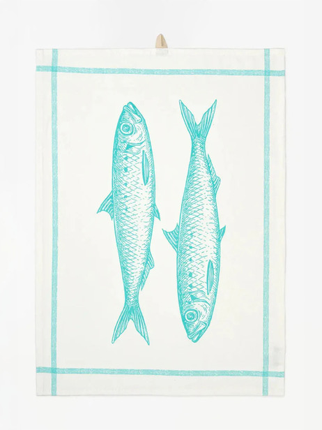 TORCHON POISSONS -  Blue , Home design Bensimon