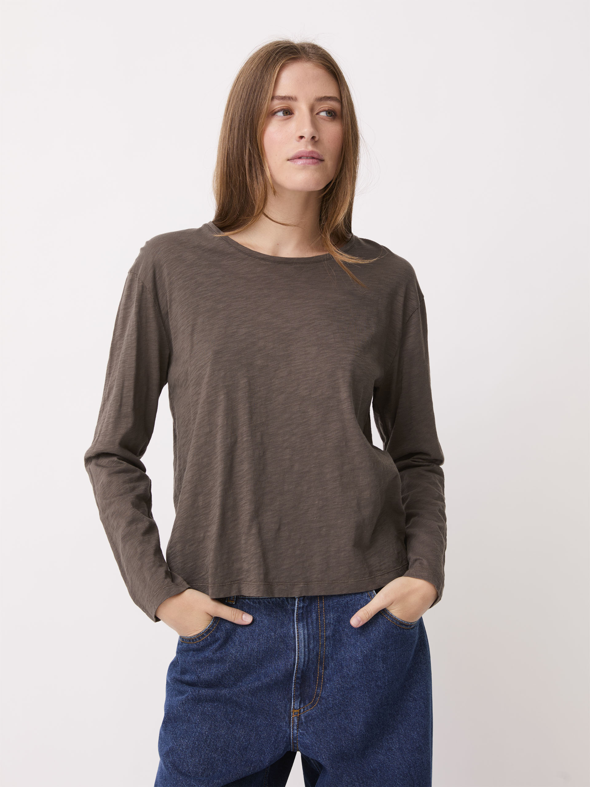 T-SHIRT JULY ML -  Brun , Ready-to-wear Bensimon