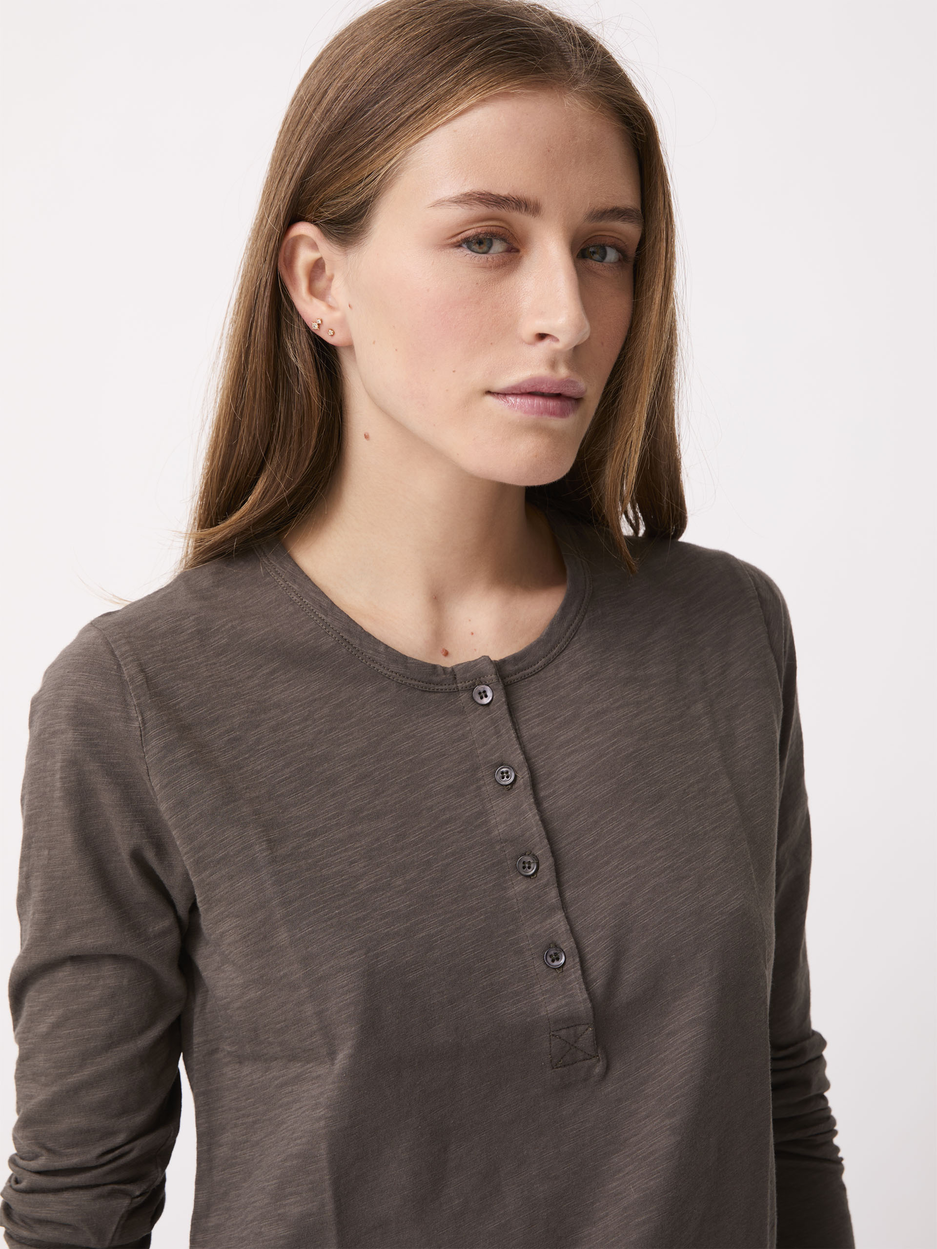 T-SHIRT ALEXANDRA -  Brun , Ready-to-wear Bensimon