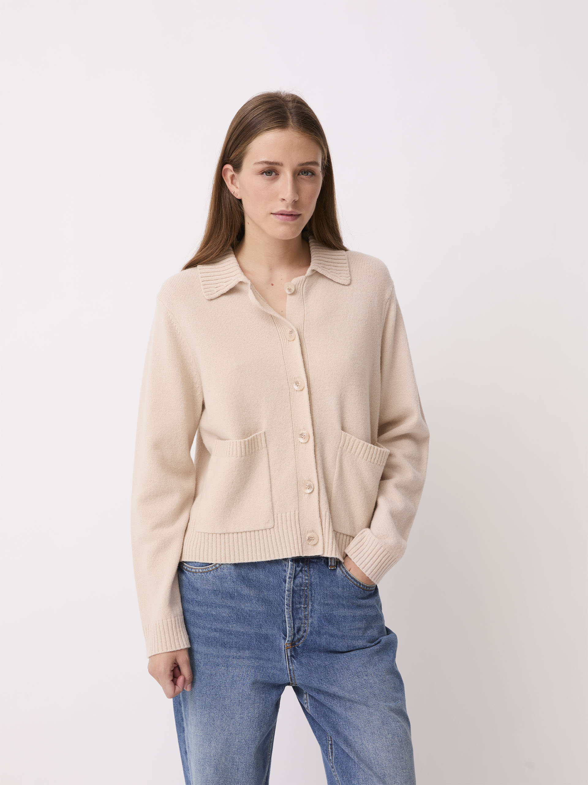 GILET ORIA - Vanilla , Ready-to-wear Bensimon