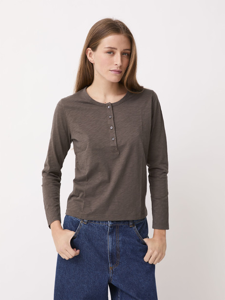 T-SHIRT ALEXANDRA -  Brun , Ready-to-wear Bensimon