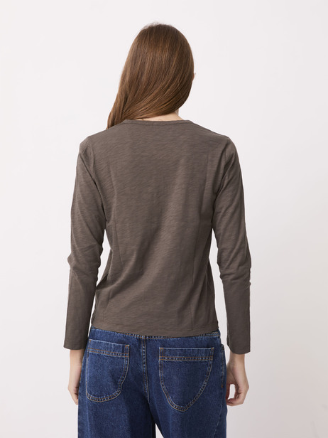 T-SHIRT ALEXANDRA -  Brun , Ready-to-wear Bensimon