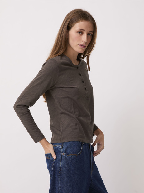 T-SHIRT ALEXANDRA -  Brun , Ready-to-wear Bensimon