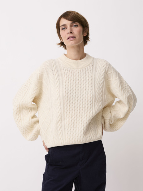 PULL RIHANNA -  Ecru , Ready-to-wear Bensimon