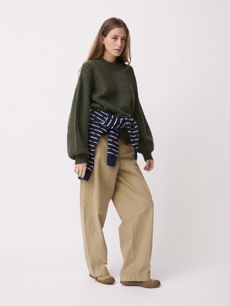 PULL RIHANNA -  Khaki , Ready-to-wear Bensimon