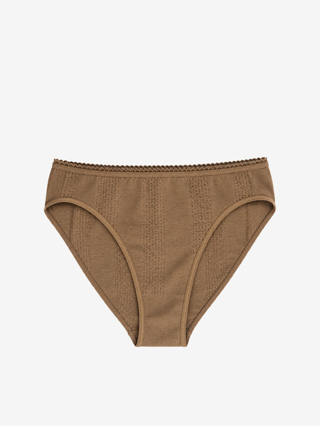 PANTIES -  Hazelnut , Ready-to-wear Bensimon
