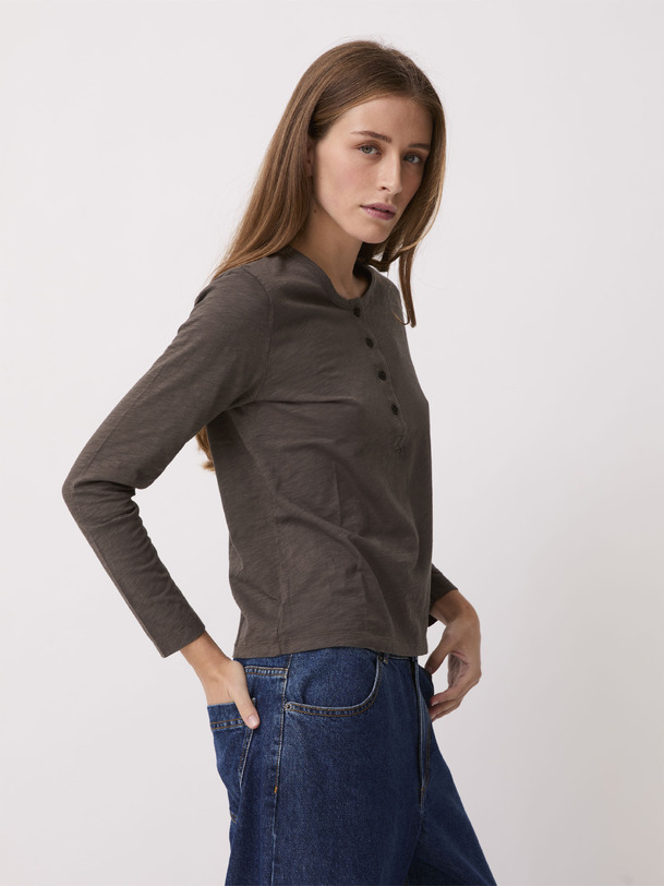 T-SHIRT ALEXANDRA -  Brun , Ready-to-wear Bensimon