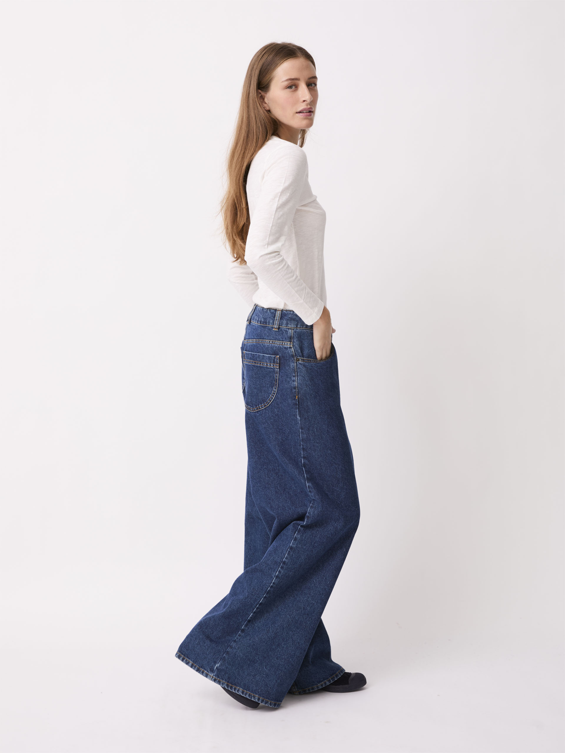 PANTALON NELSY -  Denim , Ready-to-wear Bensimon