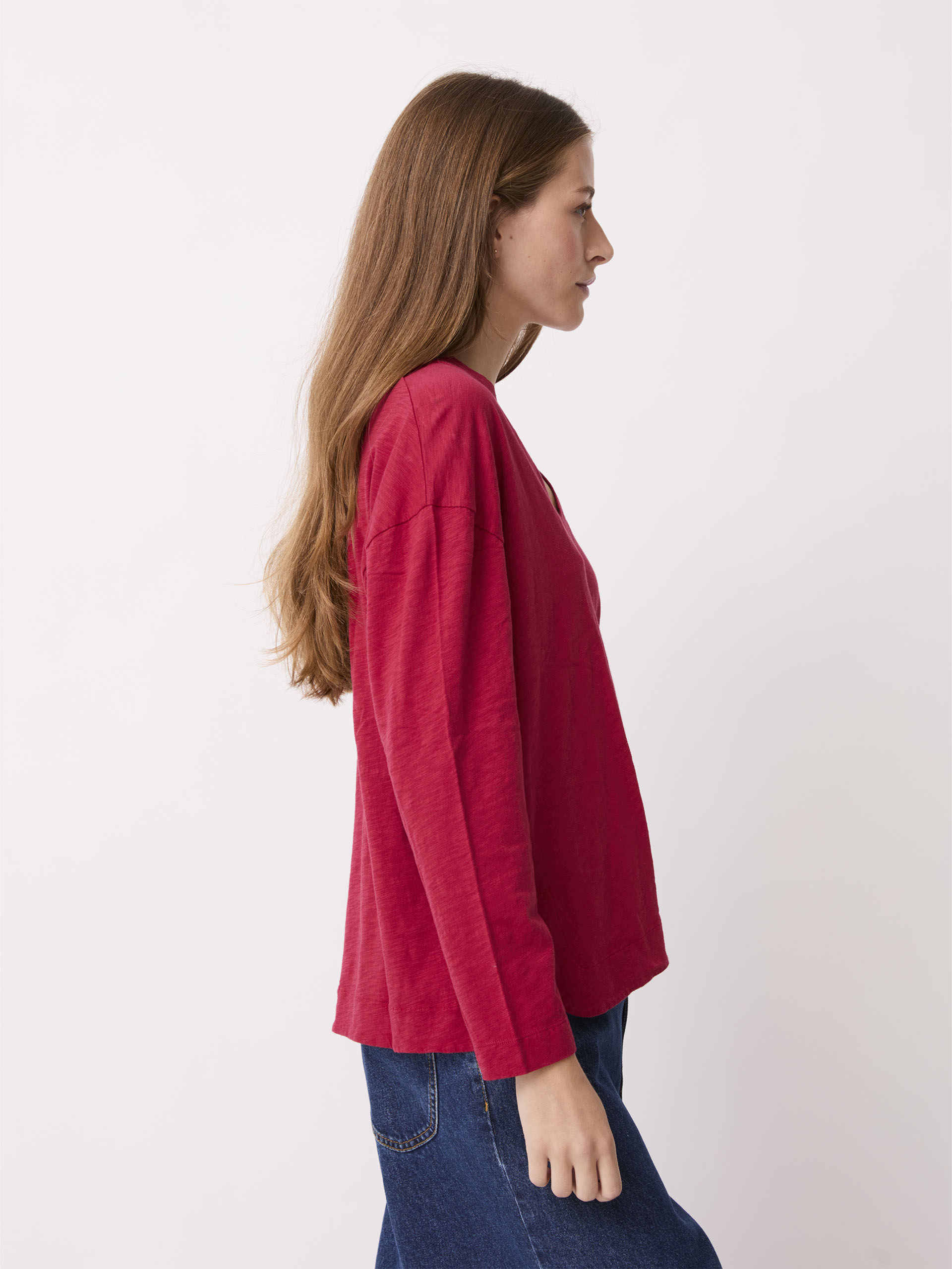 T-SHIRT PETRUSO -  Burgundy , Ready-to-wear Bensimon