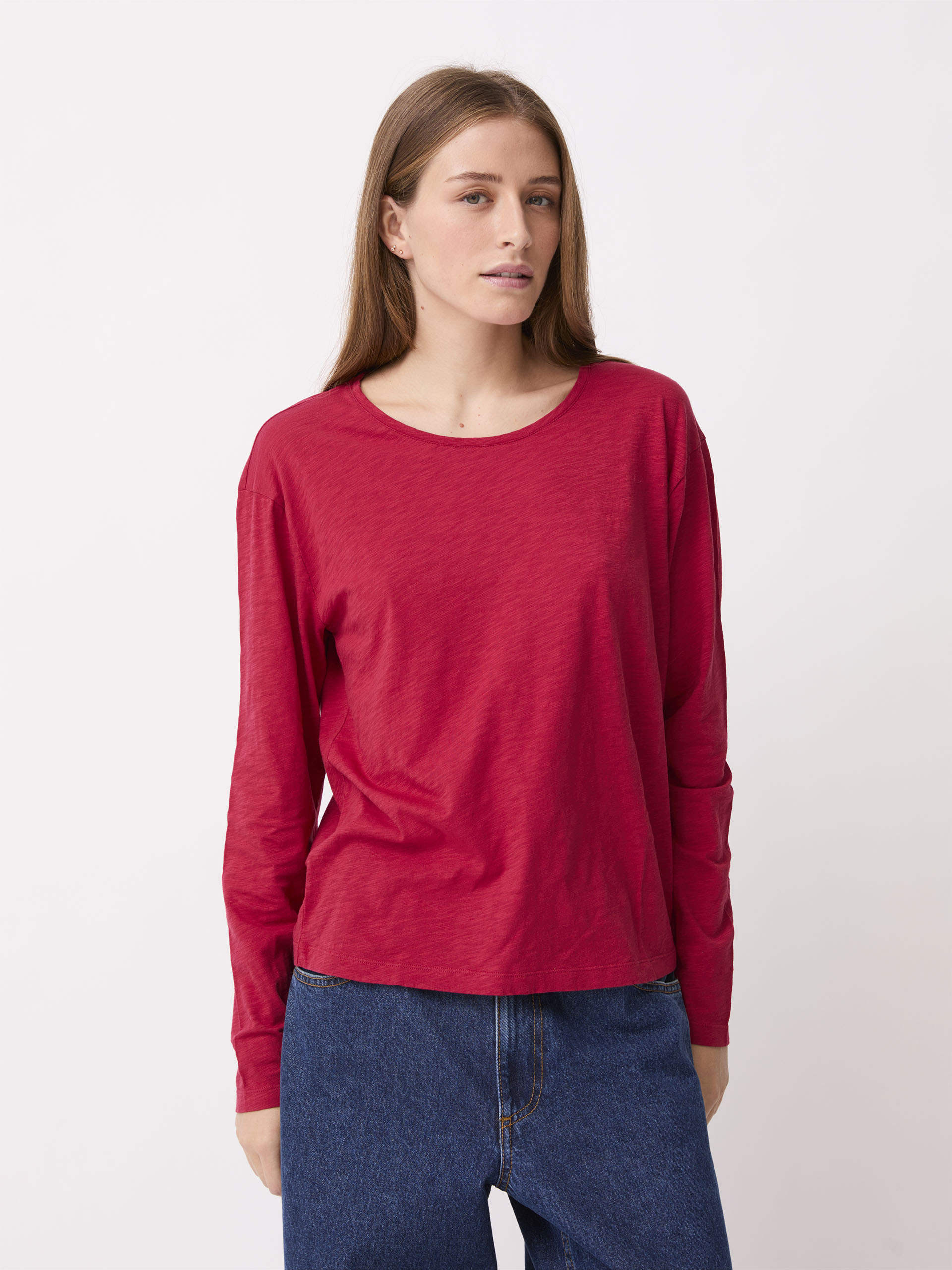 T-SHIRT JULY ML -  Burgundy , Ready-to-wear Bensimon