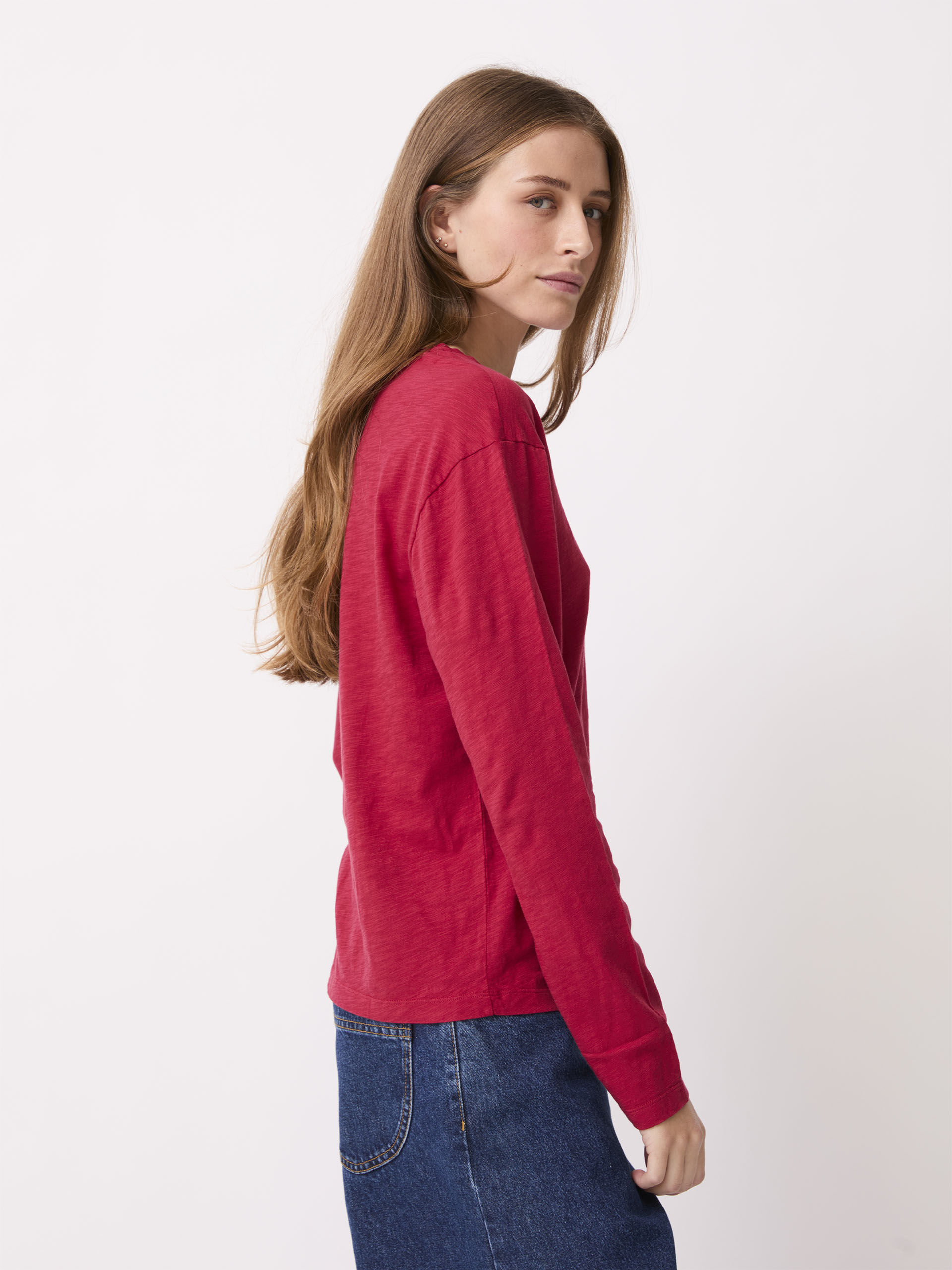 T-SHIRT JULY ML -  Burgundy , Ready-to-wear Bensimon