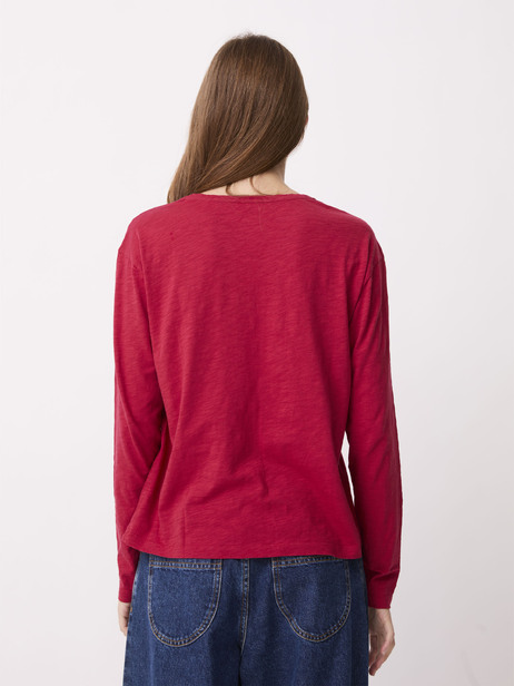 T-SHIRT JULY ML -  Burgundy , Ready-to-wear Bensimon
