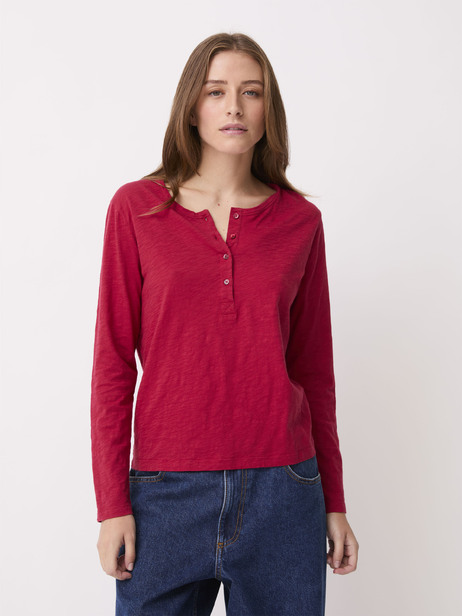 T-SHIRT ALEXANDRA -  Burgundy , Ready-to-wear Bensimon