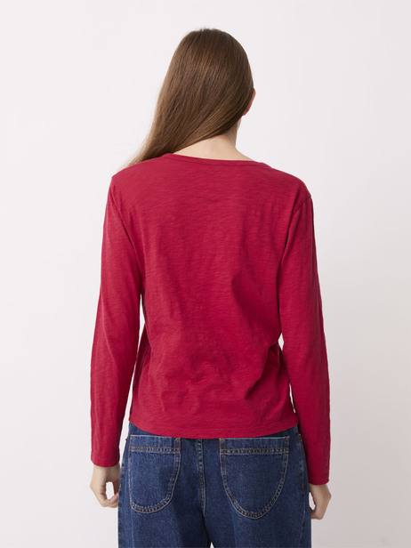 T-SHIRT ALEXANDRA -  Burgundy , Ready-to-wear Bensimon