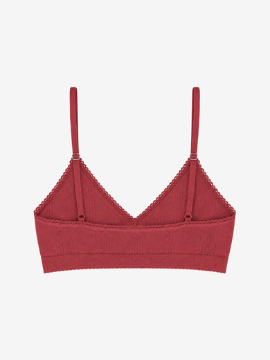 BRALETTE -  Burgundy , Ready-to-wear Bensimon