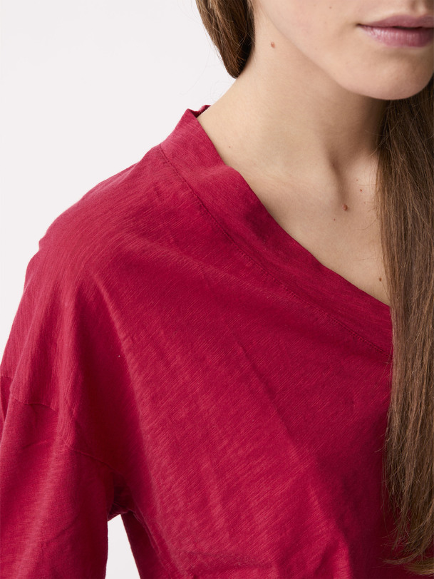 T-SHIRT PETRUSO -  Burgundy , Ready-to-wear Bensimon
