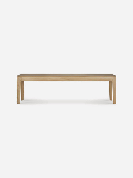 OAK BOK BENCH 166x35x46 -  Light oak , Home design Bensimon