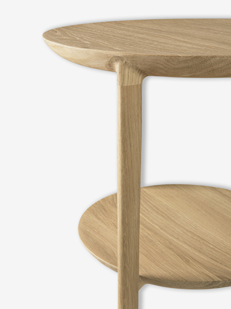 OAK BOK SIDE TABLE -  Light oak , Home design Bensimon