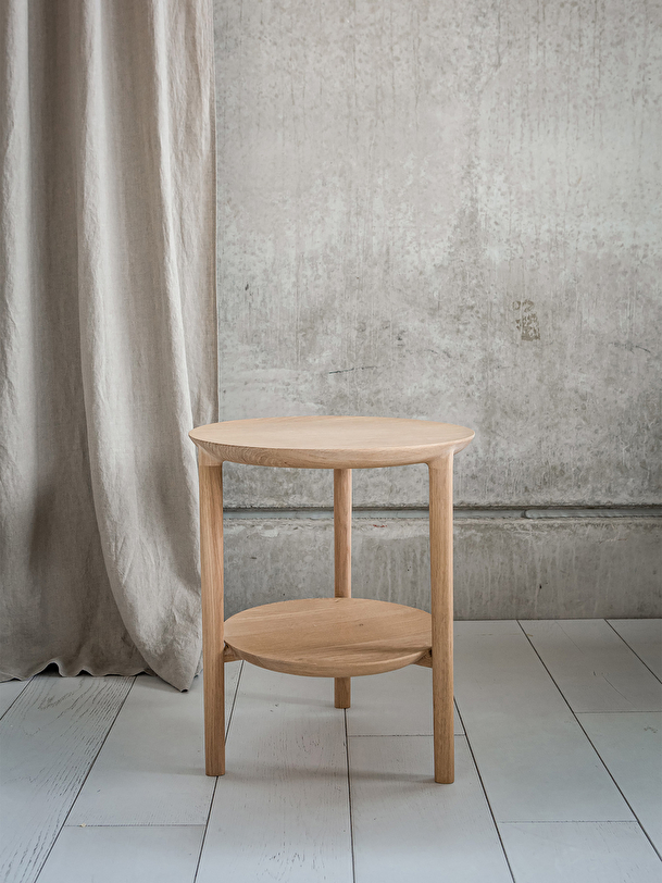 OAK BOK SIDE TABLE - Light oak , Home design Bensimon