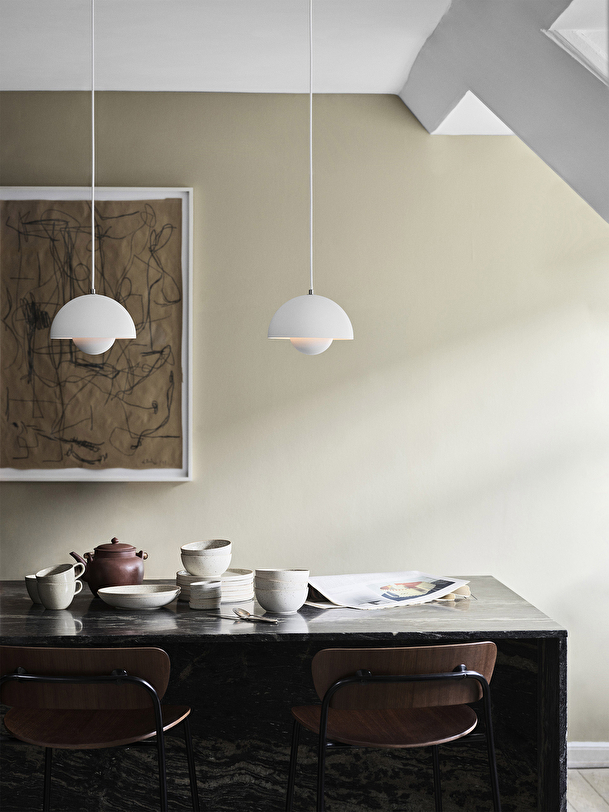 VP1 MATT WHITE PENDANT -  White , Home design Bensimon